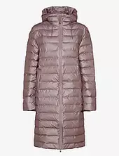 Lohja Longer Puffer Jacket W3t3 Topattu Pitkä Takki Pink Rains