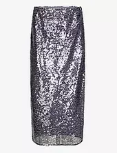 Vaja Skirt Polvipituinen Hame Blue Second Female