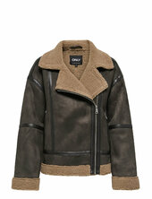Onlkendra Life Bond Oversizjacket Cc Otw Nahkatakki Brown Only