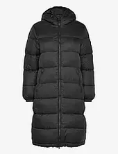 Box Logo Long Jacket Topattu Pitkä Takki Black Napapijri