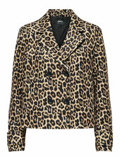 Onlfreja Nancy Short Leo Jacket Otw Villakangastakki Beige Only