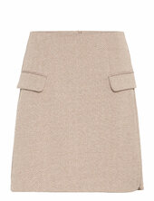 Ihkate Jacquard Sk5 Lyhyt Hame Beige Ichi