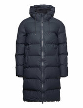 Alta Longer Puffer Jacket W3t4 Topattu Pitkä Takki Navy Rains