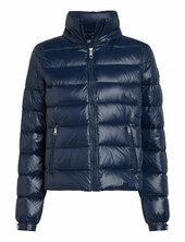 Lw Down Feminine Gloss Jacket Vuorillinen Takki Topattu Takki Navy Tommy Hilfiger