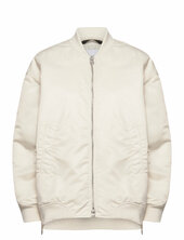 Satin Bomber Bombertakki Cream Calvin Klein Jeans