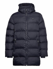 Active Cloud Mid Length Jacket Vuorillinen Takki Topattu Takki Navy Gant