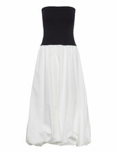 Combined Knitted Balloon Dress Polvipituinen Mekko Black Mango