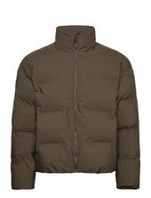 Cropped Seamless Puffer Jacket Vuorillinen Takki Topattu Takki Brown Lindbergh