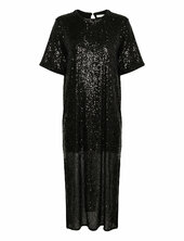 Barbaraiw Long Dress Polvipituinen Mekko Black Inwear