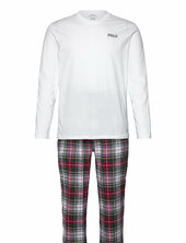 Cotton Jersey & Plaid Flannel Sleep Set Pyjama White Polo Ralph Lauren