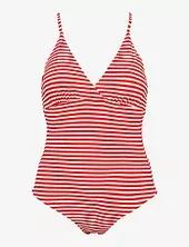 Ibiza Swimsuit Jacquard Uimapuku Uima-asut Red Missya