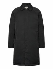 Ls Long Filled Car Coat Vuorillinen Takki Topattu Takki Black Calvin Klein