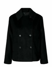 Slfalma Wool Blend Jacket Noos Villakangastakki Black Selected