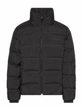Ls Quilted Bonded Channel Hd Puf Vuorillinen Takki Topattu Takki Black Calvin Klein