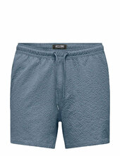 Onsted Life Solid Seersucker Swim Noos Uimashortsit Blue Only & Sons