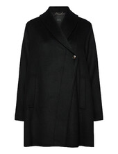 Matatena Villakangastakki Pitkä Takki Black Masai