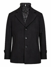 Bs Northland Regular Fit Coat Villakangastakki Black Bruun & Stengade