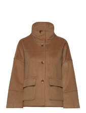 Cropped Wool Jacket Villakangastakki Beige Gant