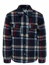 Onsgio Lf Check Padded Jacket Otw Ohut Takki Navy Only & Sons