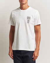 Nudie Jeans Roy Garbage T-shirt Chalk White