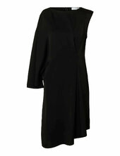 Slflaurina Regular Shoulder Dress B Polvipituinen Mekko Black Selected