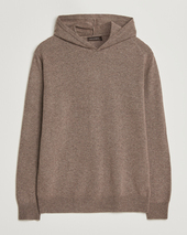 Oscar Jacobson Pascal Wool/cashmere Hoodie Light Brown