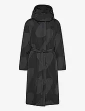 Suoja Linssi Topattu Pitkä Takki Black Marimekko