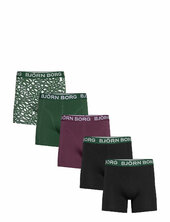 Cotton Stretch Boxer 5p Bokserit Green Björn Borg