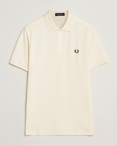 Fred Perry Plain Polo Shirt Ecru