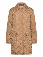 Quilted Coat With Cord Trim Tikkitakki Beige Gant