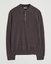 Morris Cashmere Polo Neck Brown