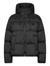 Francesca-1 Vuorillinen Takki Topattu Takki Black Hugo