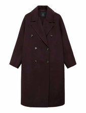 Handmade Over D Wool Coat Villakangastakki Pitkä Takki Burgundy Mango