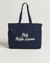 Polo Ralph Lauren Canvas Logo Tote Bag Newport Navy