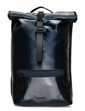 Rolltop Rucksack W3 Reppu Laukku Navy Rains