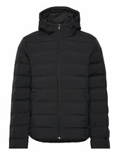 Ls Packable Embossed Logo Quilte Vuorillinen Takki Topattu Takki Black Calvin Klein