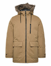 Jjcharlie Detachable Faux Fur Parka Parka Takki Beige Jack & J S