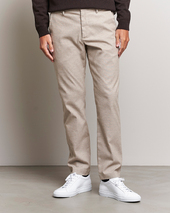 Nn07 Theo Brushed Cotton Trousers Cement