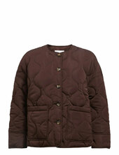 Objallie Ls Lo Quilted Jacket Noos Tikkitakki Brown Object