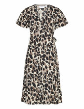 Vilovie S/s Wrap Midi Dress/su - Noos Polvipituinen Mekko Multi/patterned Vila