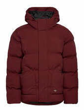 M Eagleville Hooded Puffer Vuorillinen Takki Topattu Takki Burgundy Dickies