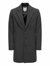 Onsmatthew Wool Coat Otw Noos Villakangastakki Pitkä Takki Grey Only & Sons