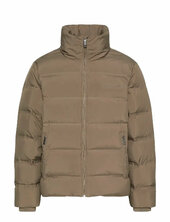 Ls Quilted Bonded Channel Hd Puf Vuorillinen Takki Topattu Takki Beige Calvin Klein