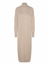 Kellsieiw Dress Polvipituinen Mekko Beige Inwear