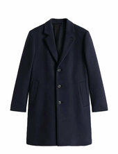 Dc Wool Mix Coat Villakangastakki Pitkä Takki Navy Tommy Hilfiger