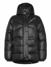 Puffer Jacket Topattu Pitkä Takki Black Karl Lagerfeld