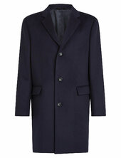 Fine Wool Blend Coat Villakangastakki Pitkä Takki Navy Calvin Klein