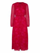 Floral-print Dress With Knot Detail Polvipituinen Mekko Red Mango