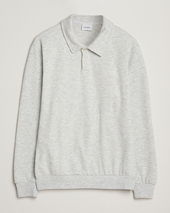 Les Deux Ben Polo Pique Sweatshirt Snow Melange