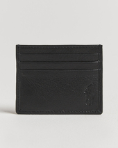 Polo Ralph Lauren Pebbled Leather Credit Card Holder Black